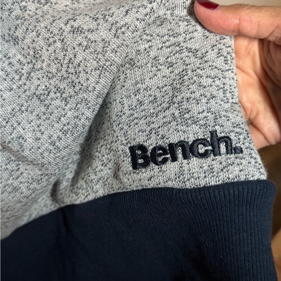 Bench Tranquil Funnel Neck Hoodie Pullover Gray Heather Size Small (36/74) NWT - Picture 5 of 8